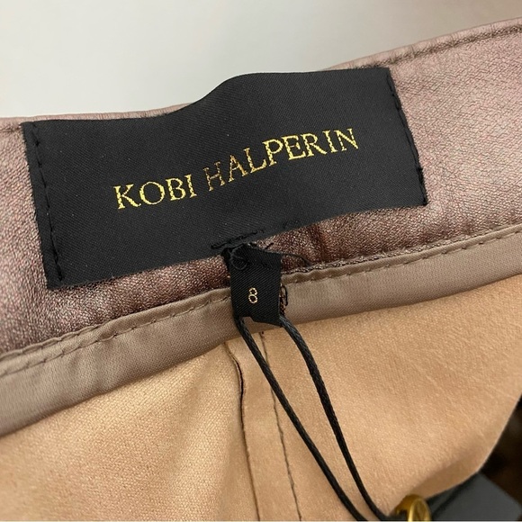 Kobi Halperin Diana Cropped Straight-leg Pants in Metallic Cargo - Picture 7 of 9